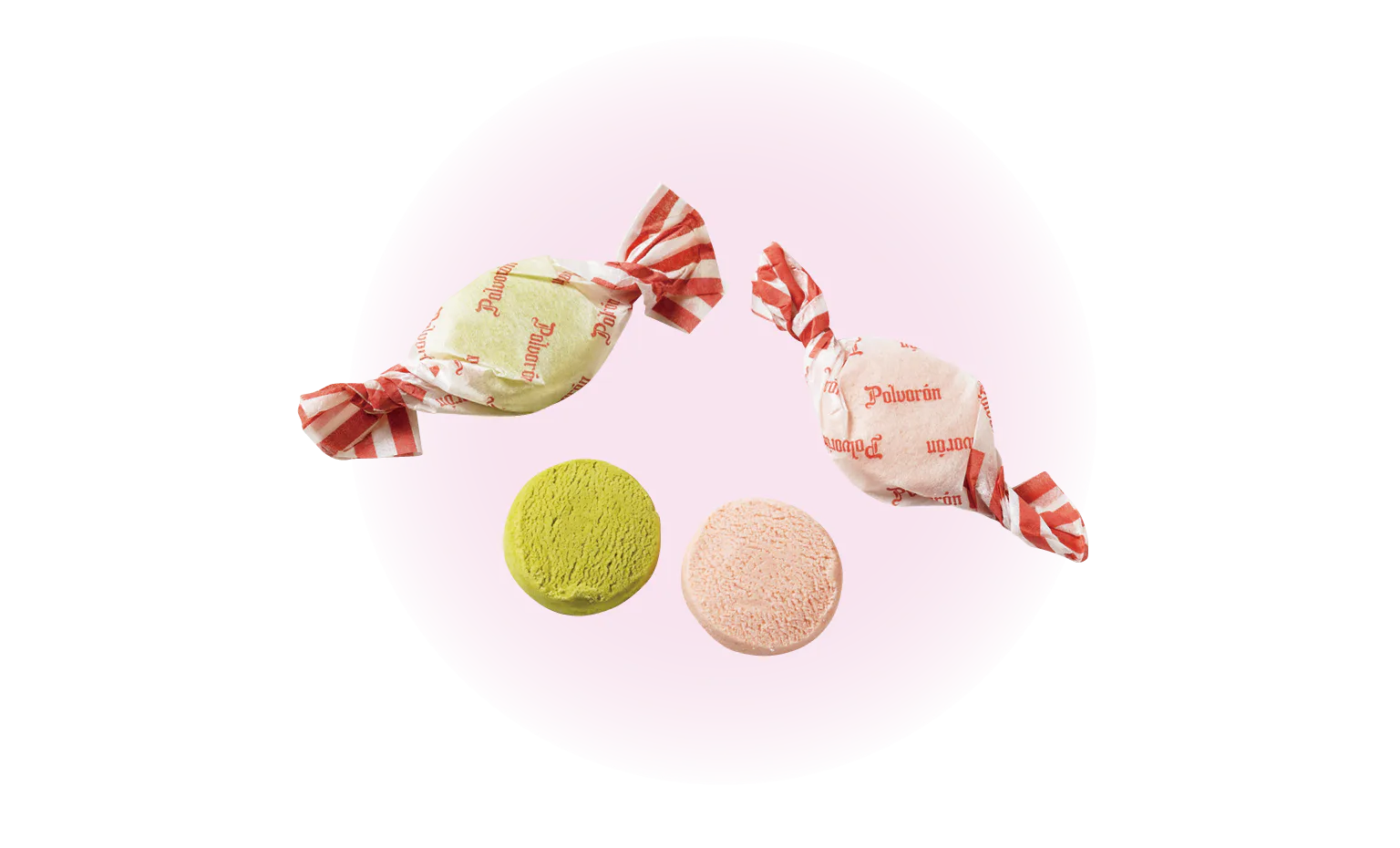 幸せを運ぶといわれるスペインの伝統菓子ポルボロンの画像