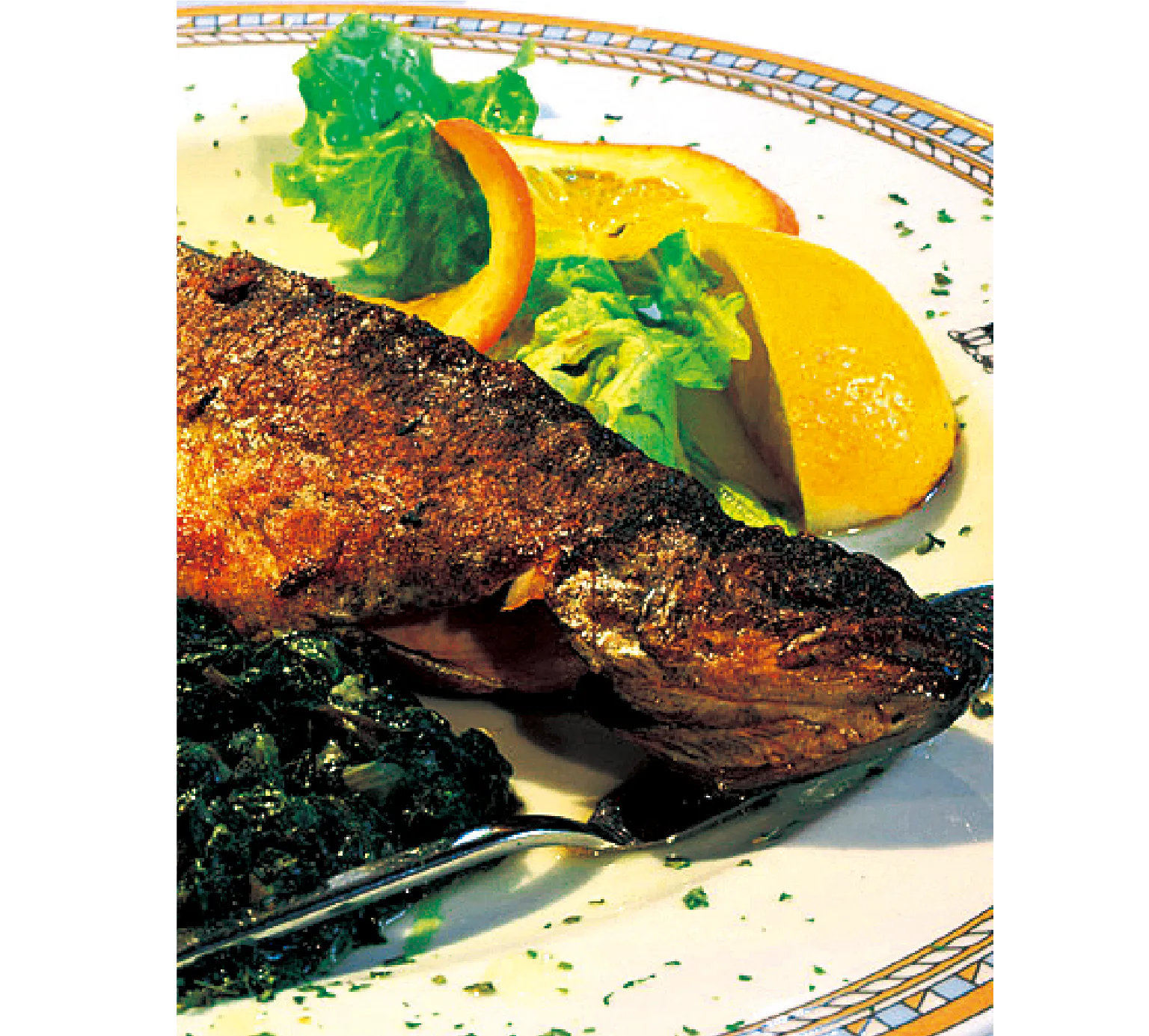 マスのグリルの画像