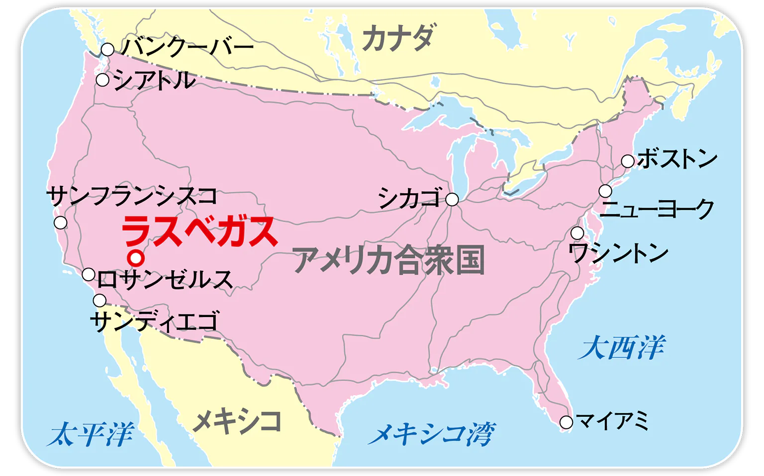 ラスベガスの地図