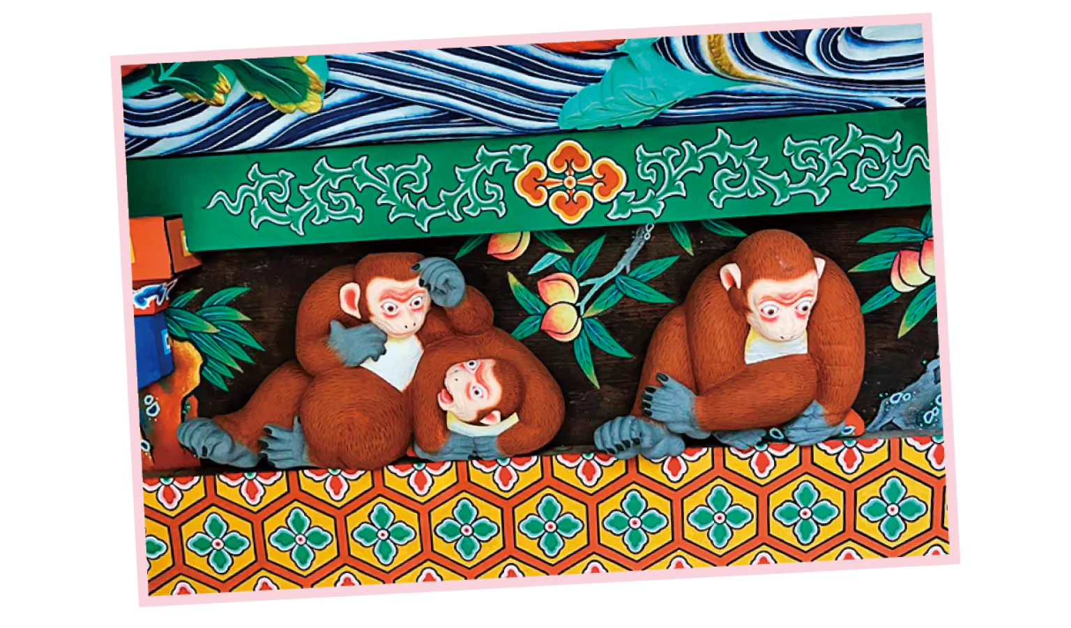 秩父神社のお元気三猿の画像