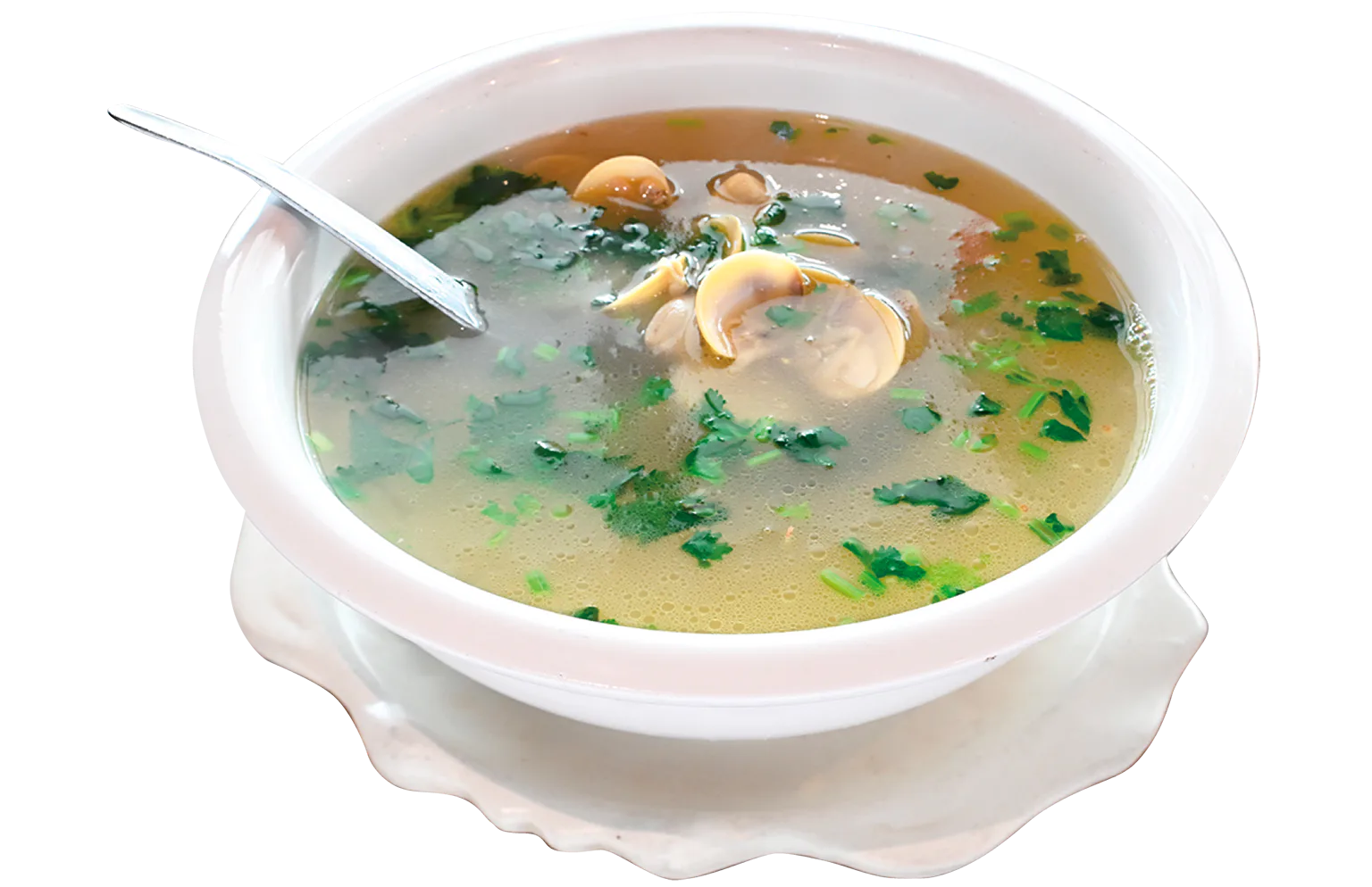 ショウガが香るスープの画像