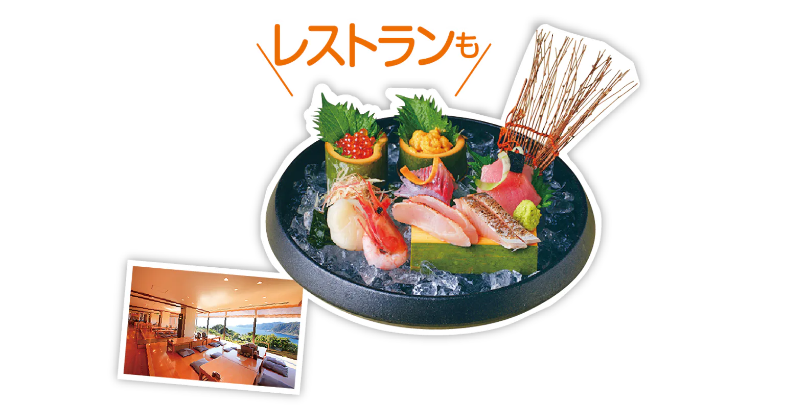 赤沢日帰り温泉館の露天風呂付き客室、食事の画像