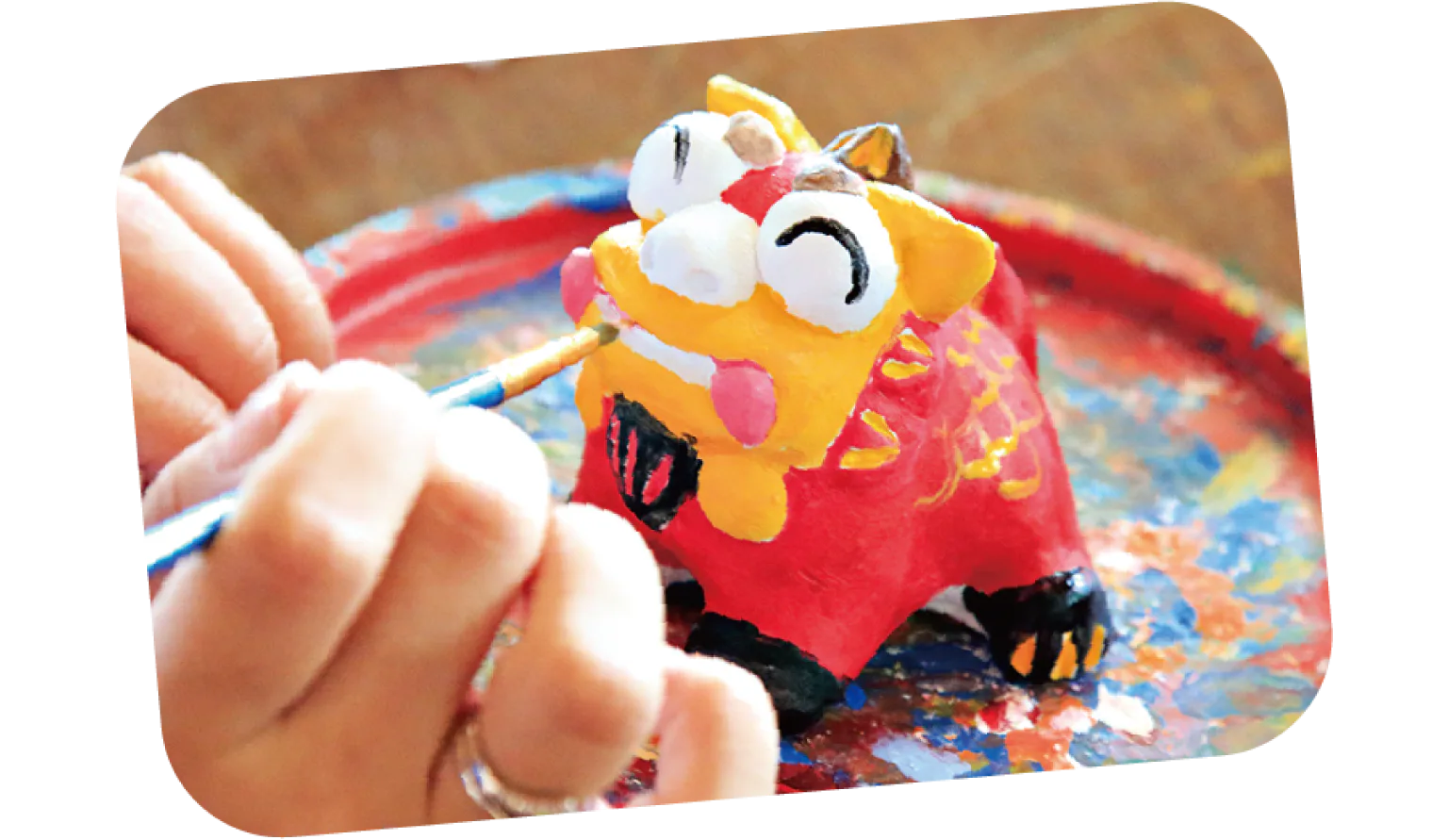 自分だけの守り神を作る、シーサー作り体験を