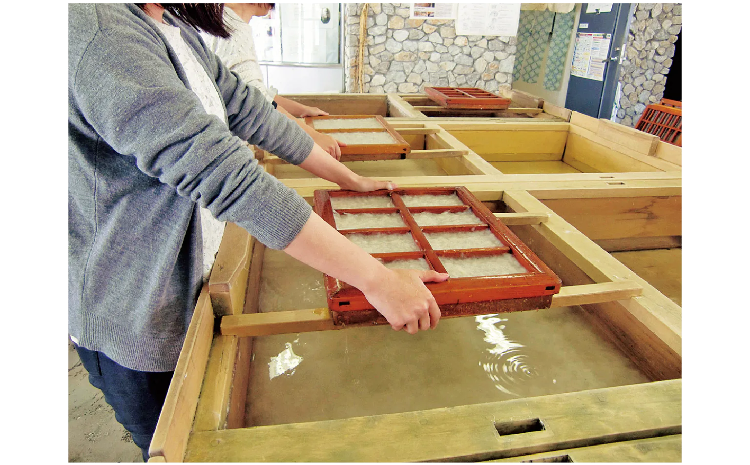 和紙の手漉き体験も！の紹介画像