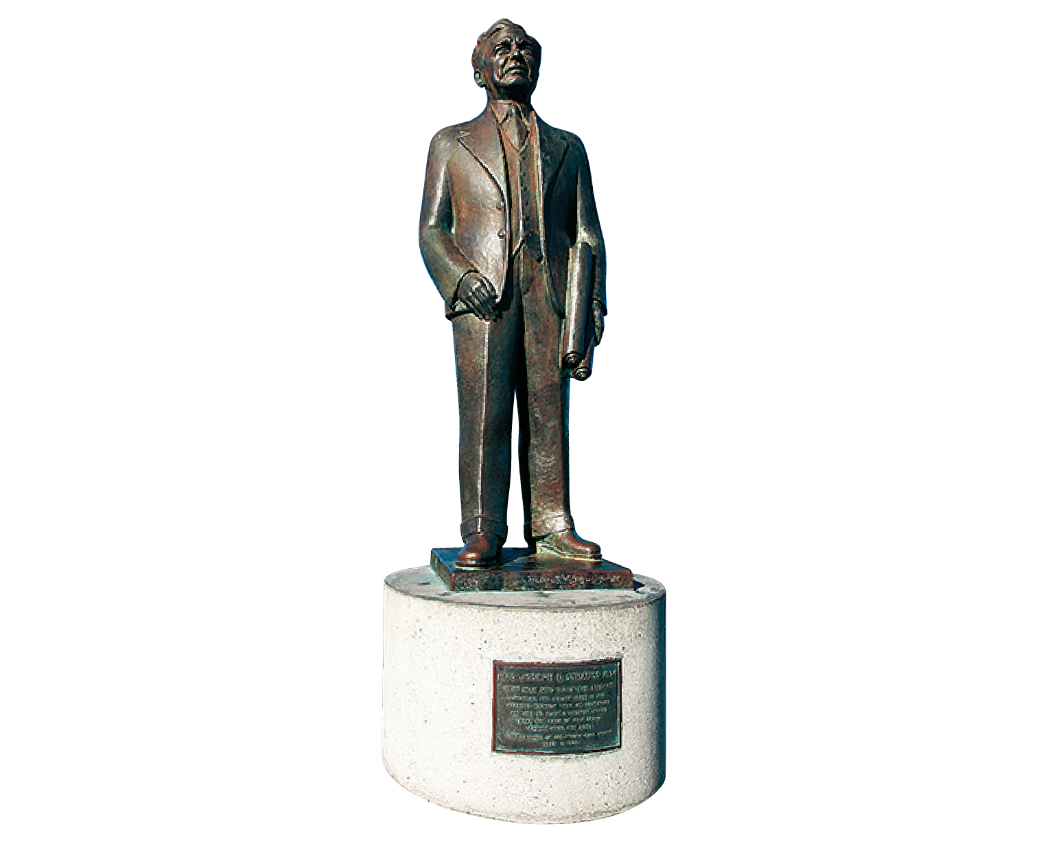 ゴールデン・ゲート・ブリッジ建設を指揮したジョセフ・ストラウス（1870～1938年）の像