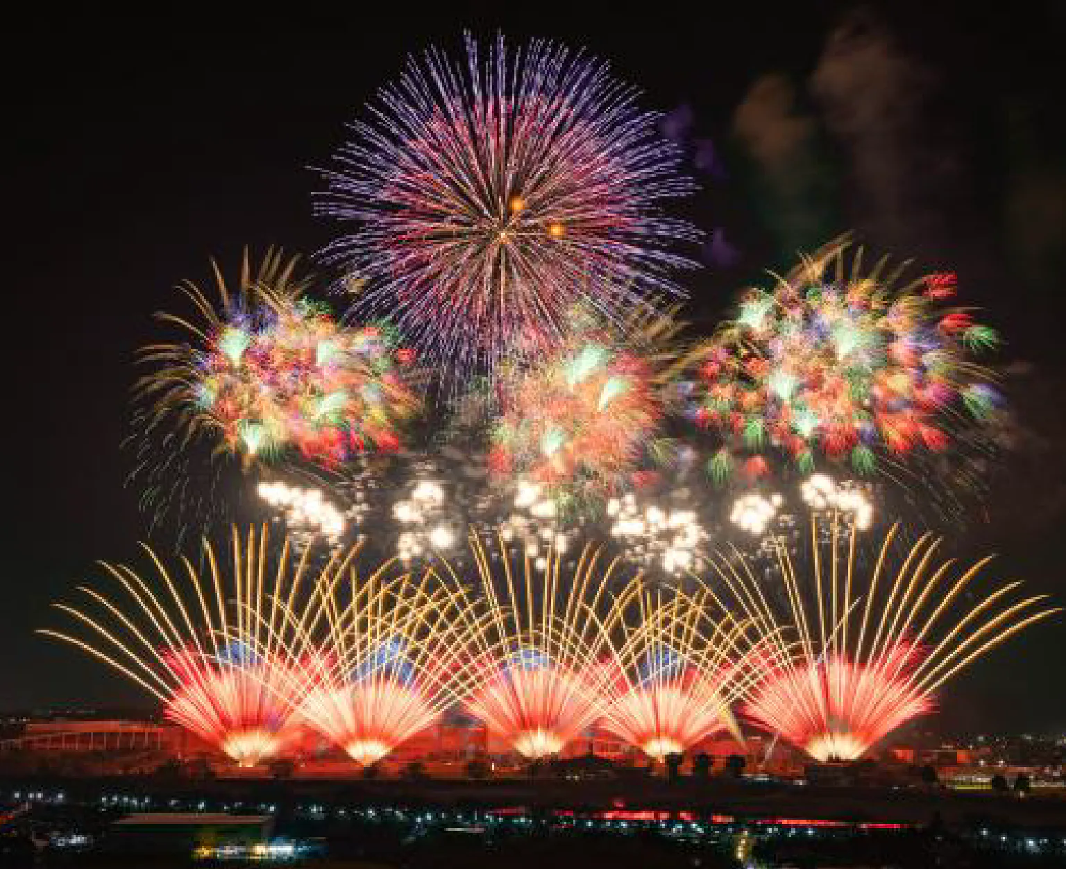 ワイドスターマイン 土浦花火づくし