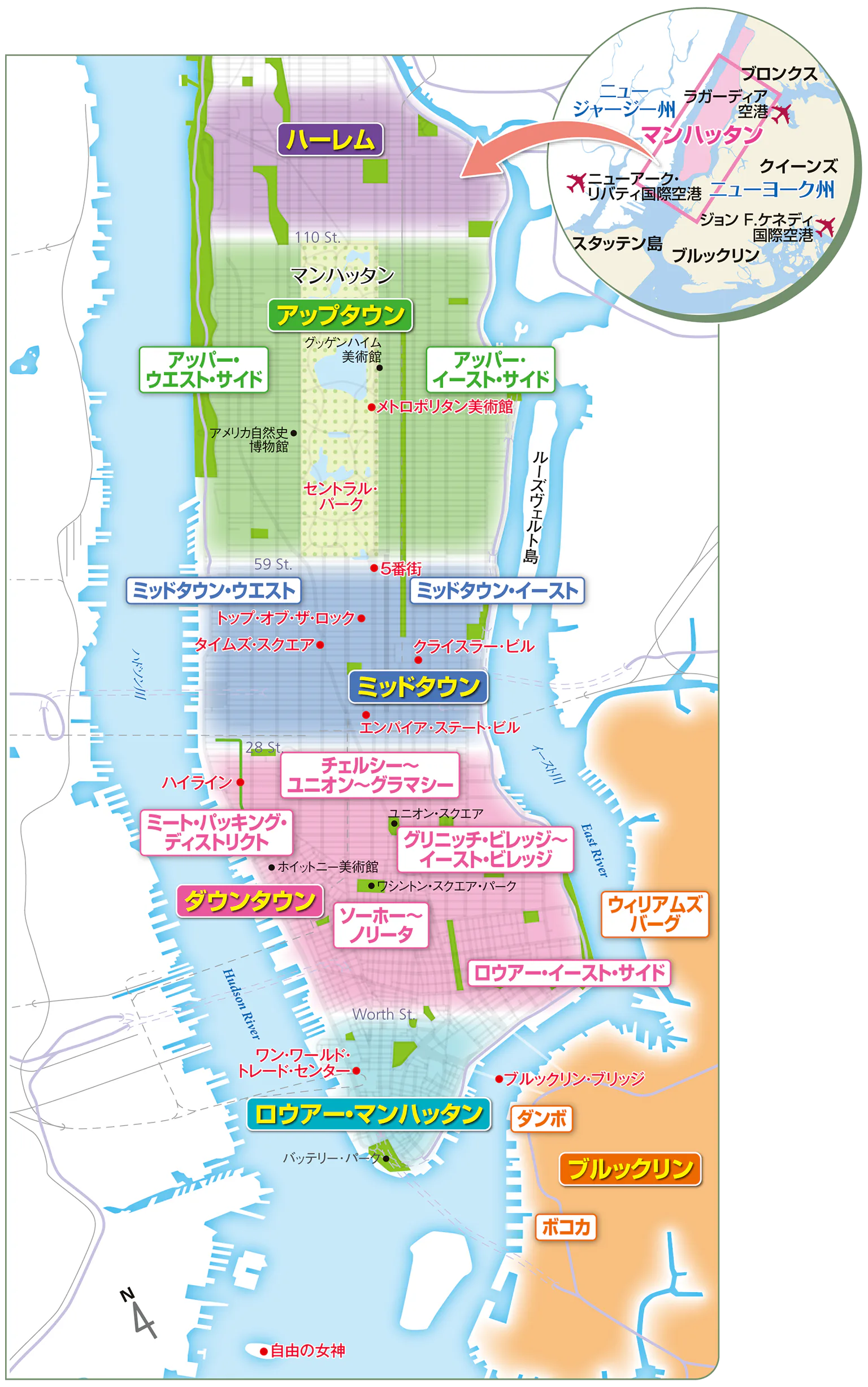 ニューヨークの地図の画像