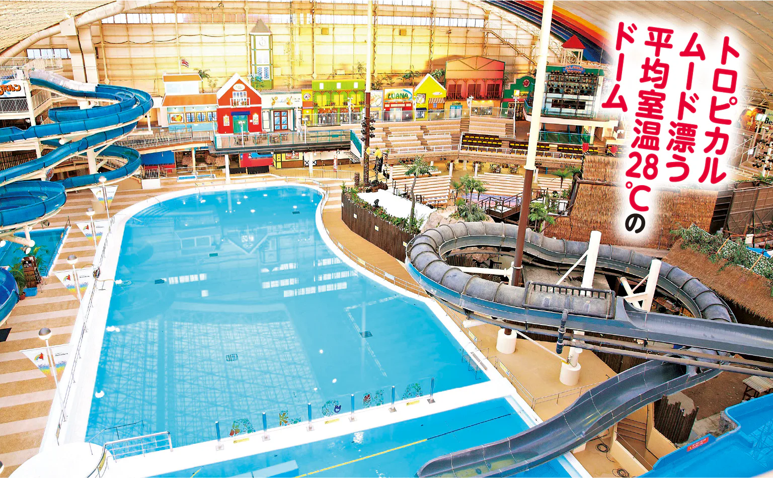 ハワイアンズのメインプールの画像