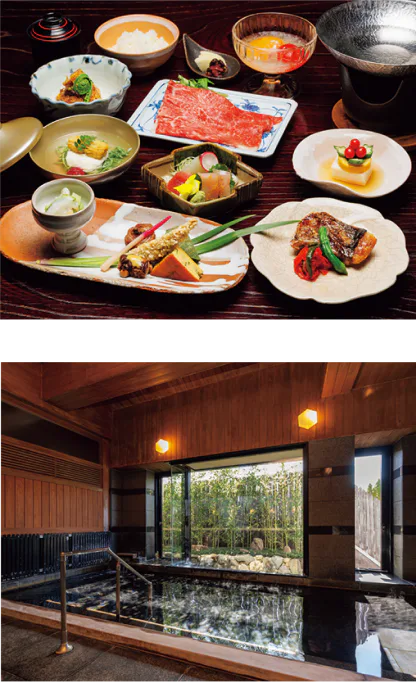 萩の宿 常茂恵の料理とお風呂の画像