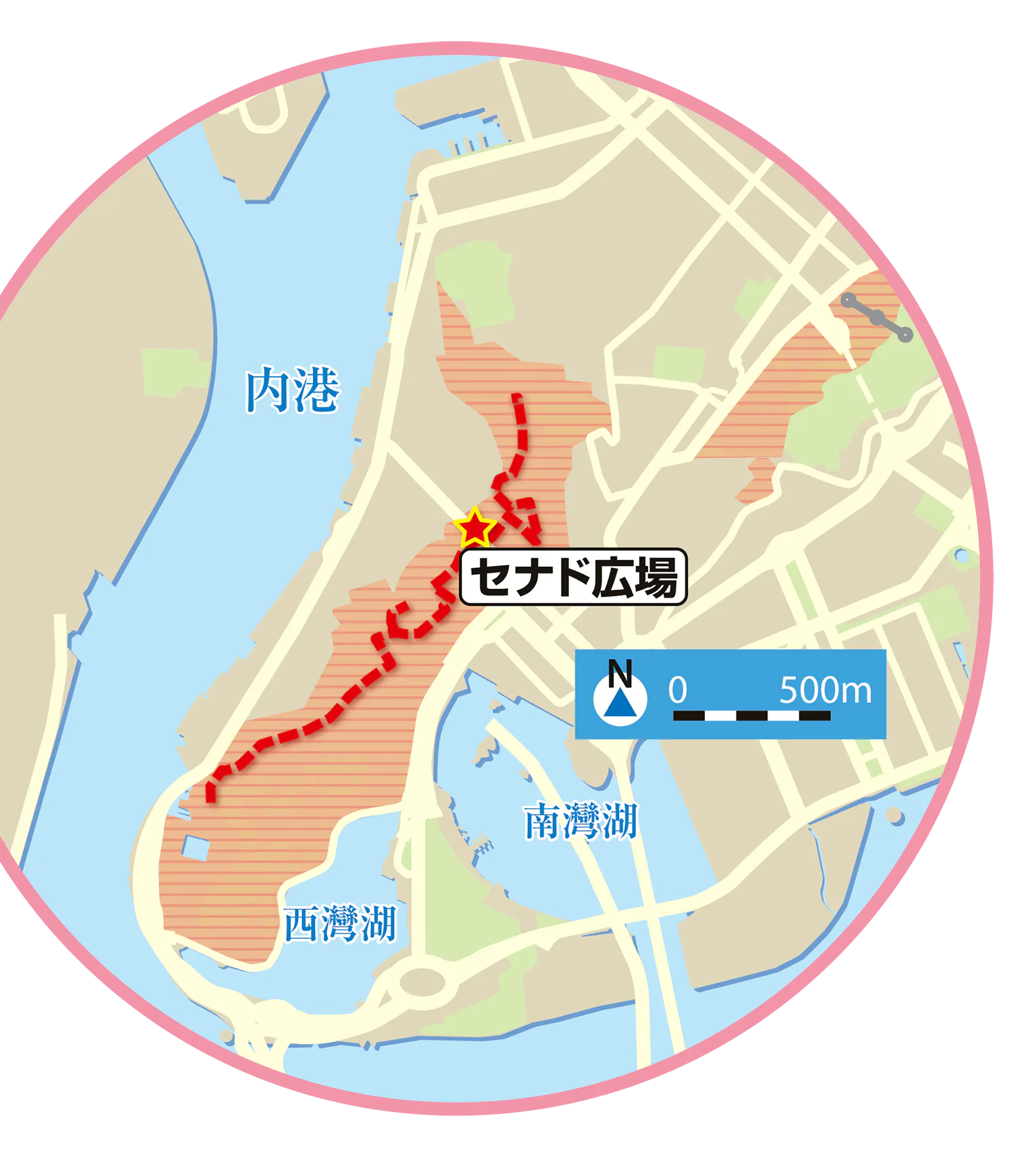 マカオ半島の地図