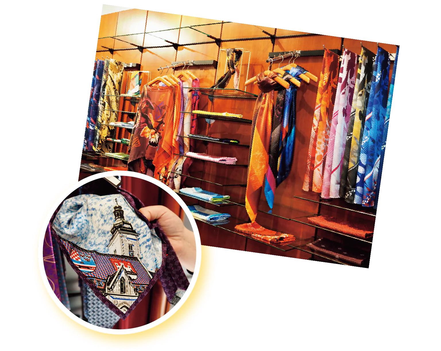 シルクのストールなどの紹介画像