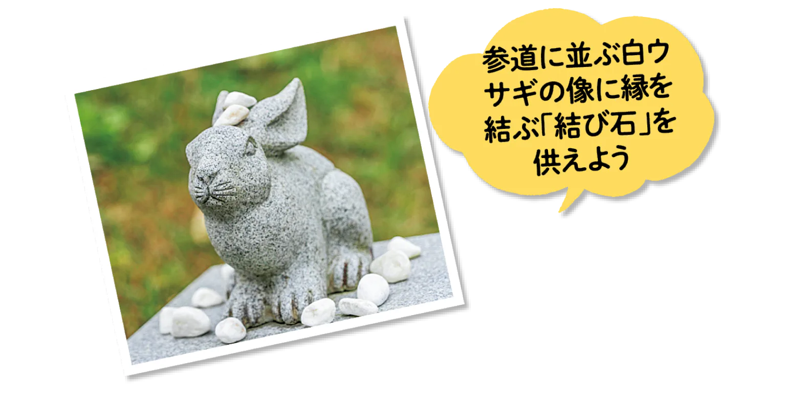 縁を結ぶ「結び石」を供えようの画像