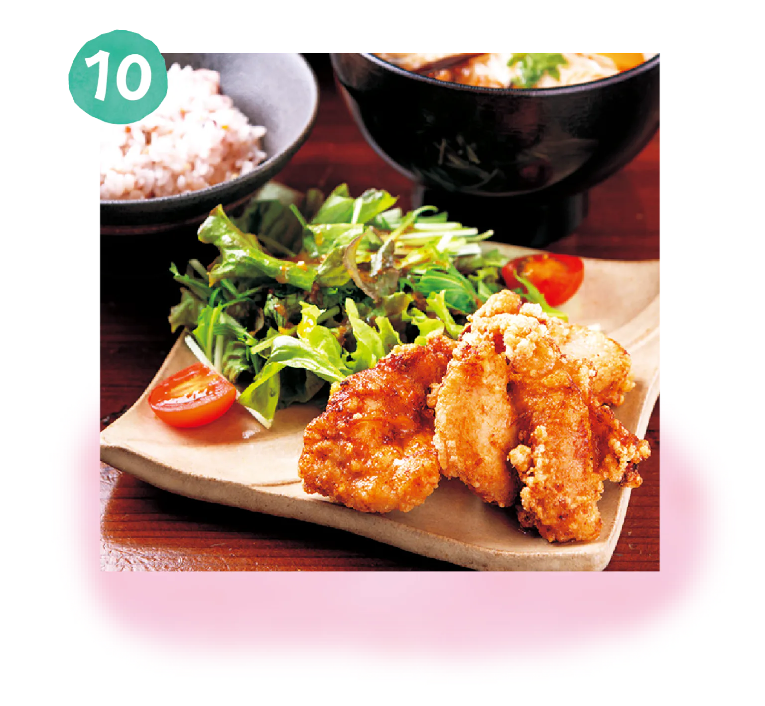 斑鳩名物･竜田揚げのランチの画像