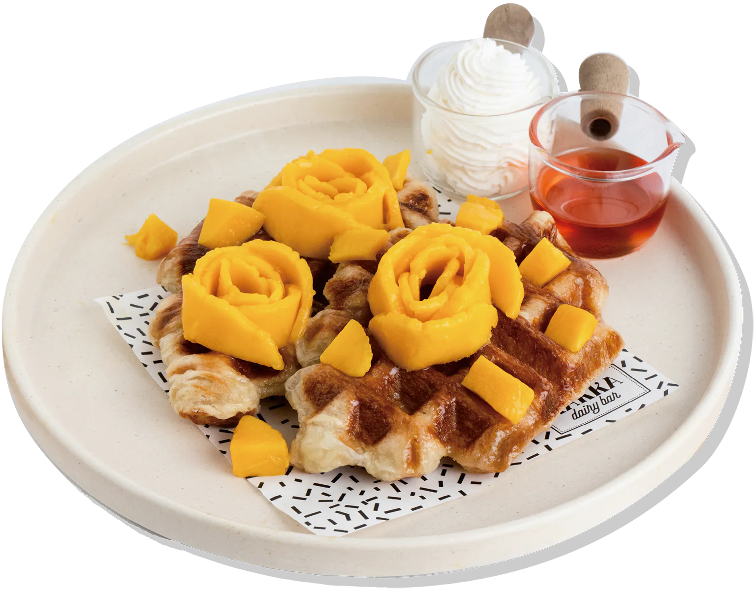 マンゴー&クリームワッフルの画像