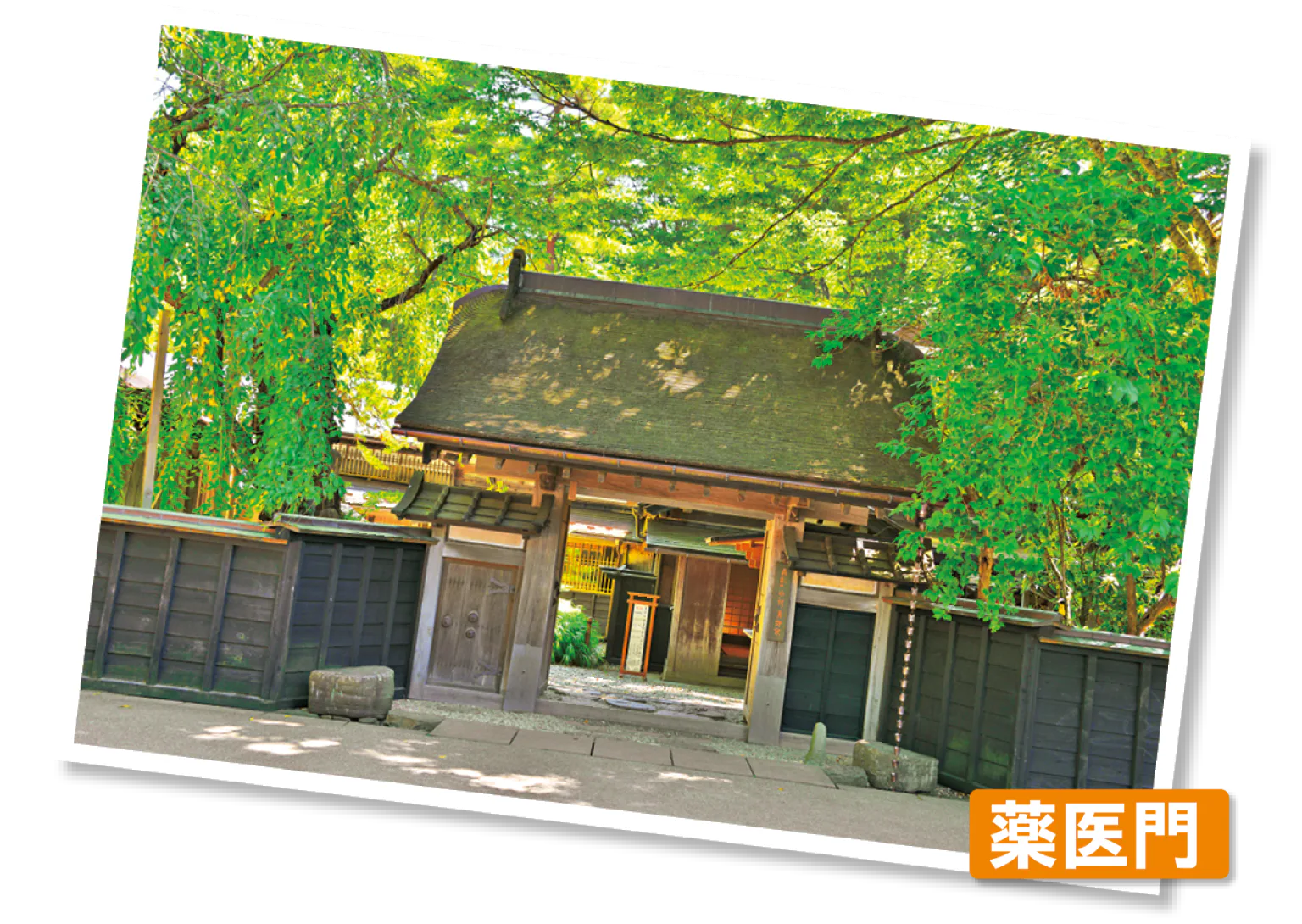 角館歴史村・青柳家の医薬門の画像