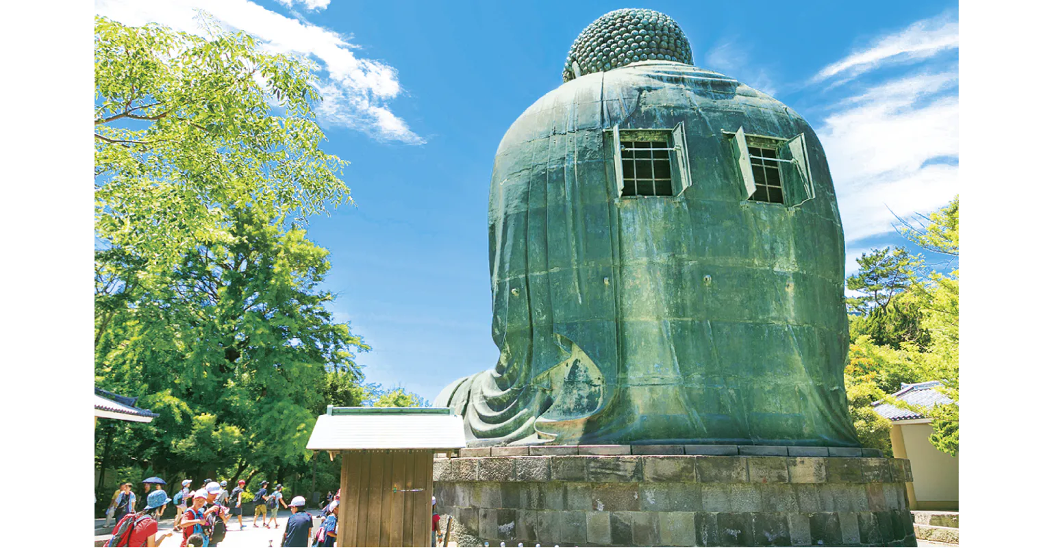 鎌倉大仏の背中の画像