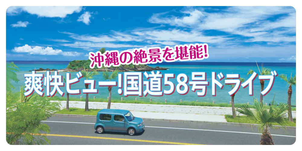 沖縄の絶景を堪能！爽快ビュー！国道58号ドライブ