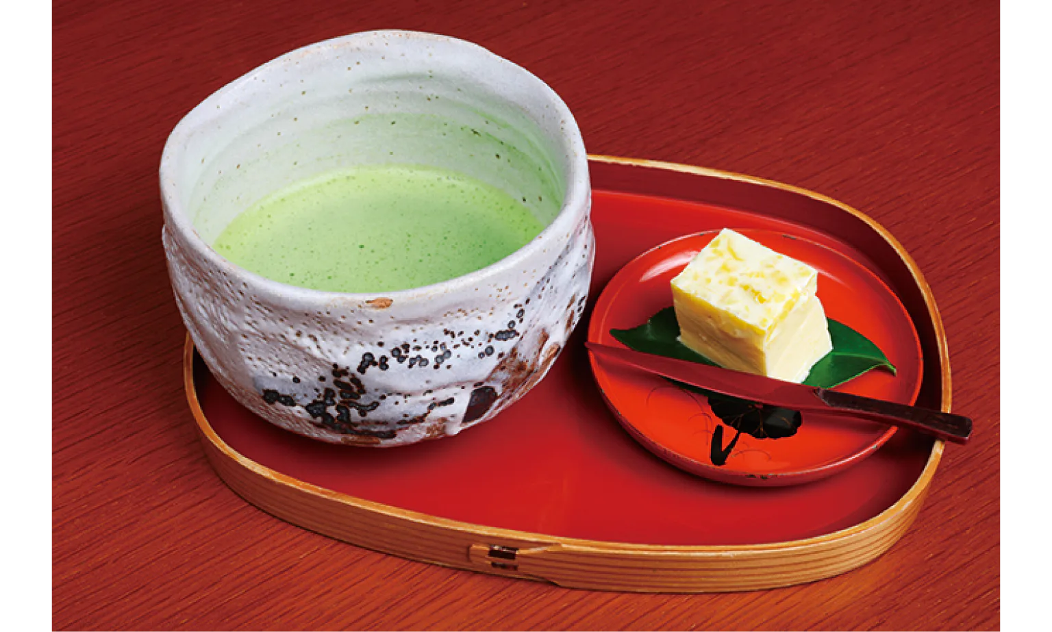 「ハイカラ館」の抹茶お菓子付きの画像