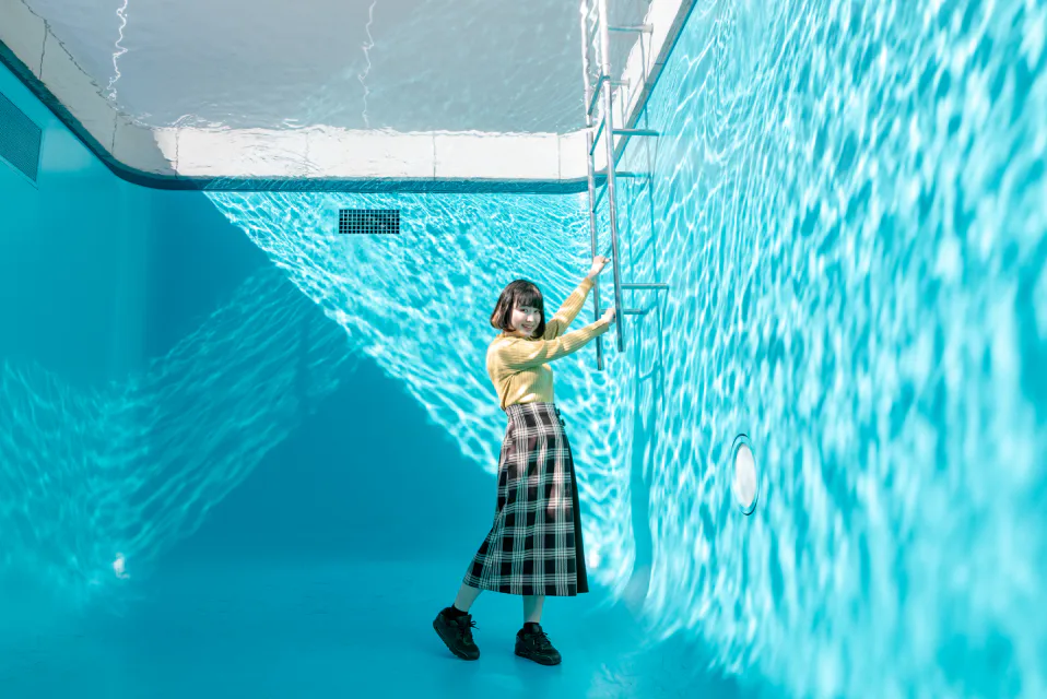 体験型アートで自分も作品の一部に！の画像