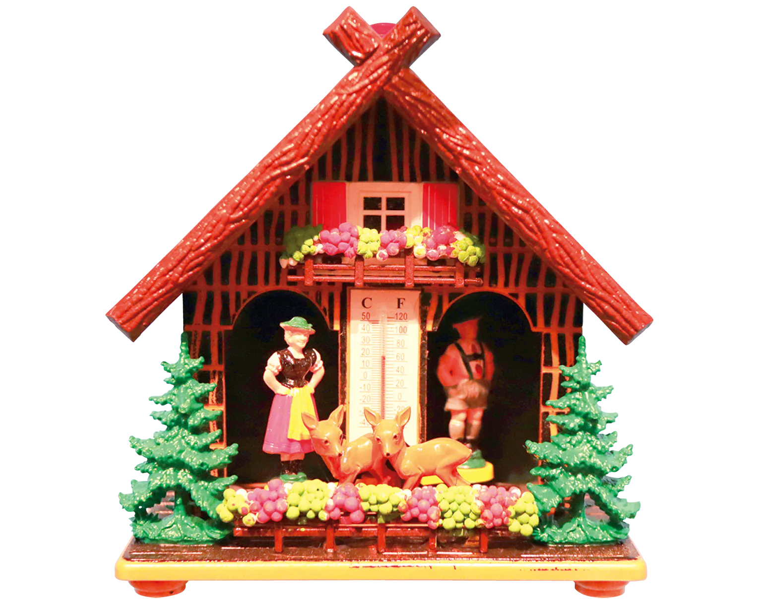 山小屋の置物の画像