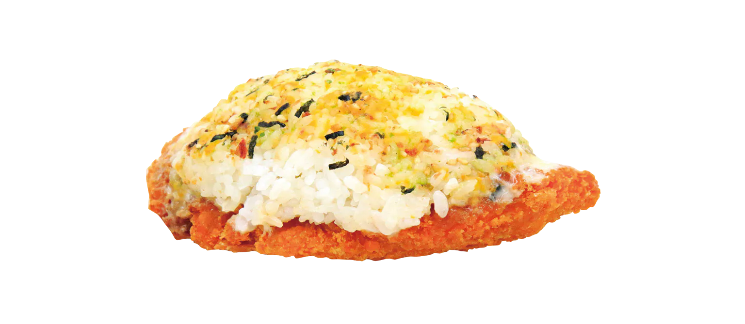 のりたまのおにぎり+ササミフライ