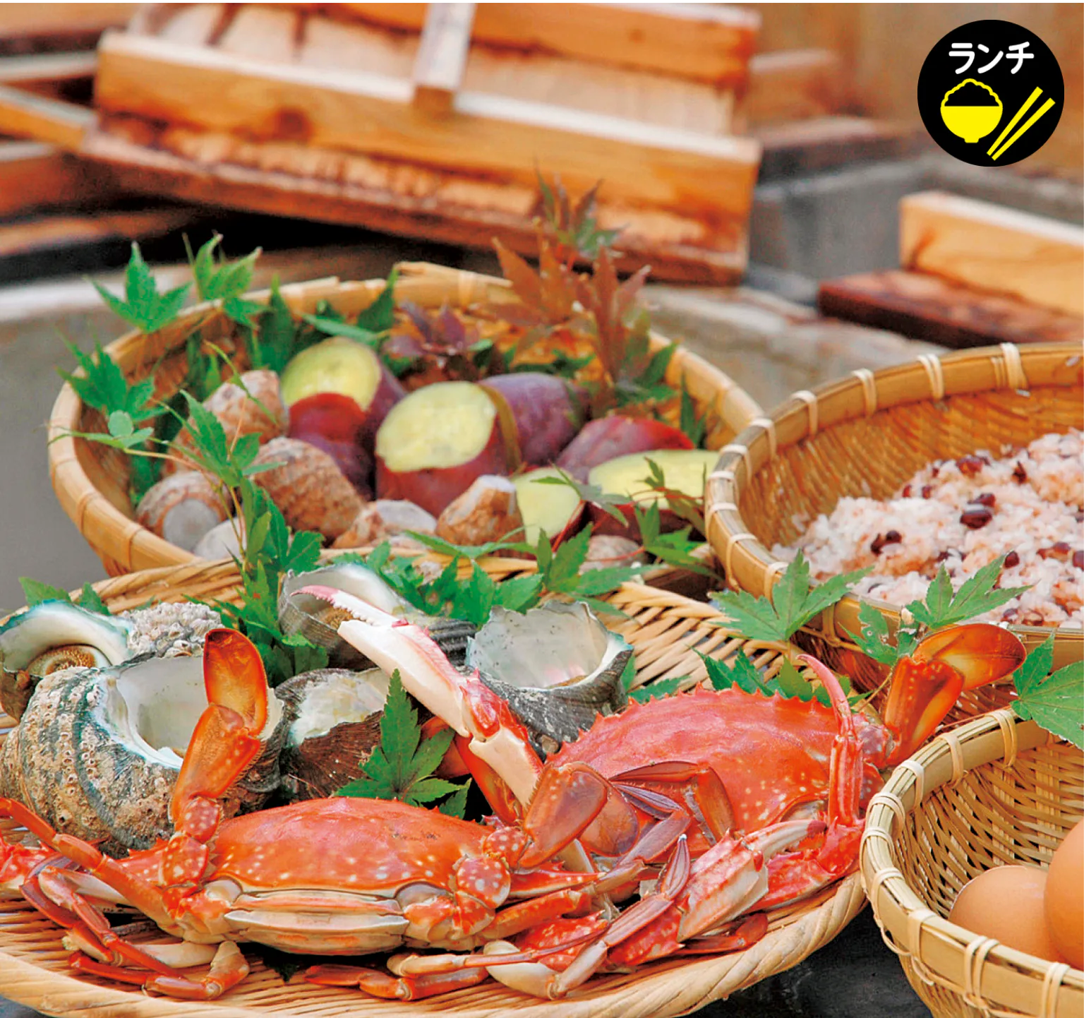 地獄蒸しごはんを体験の画像