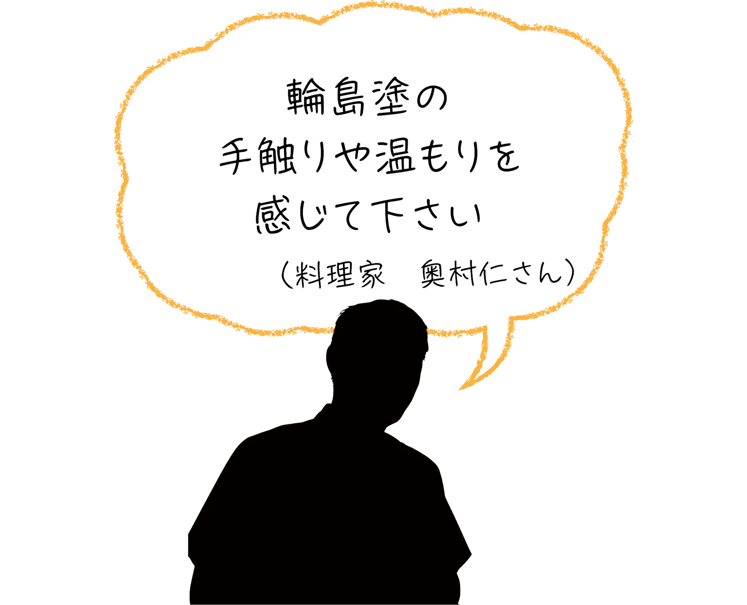 輪島塗の手触りや温もりを感じて下さい（料理家　奥村仁さん）