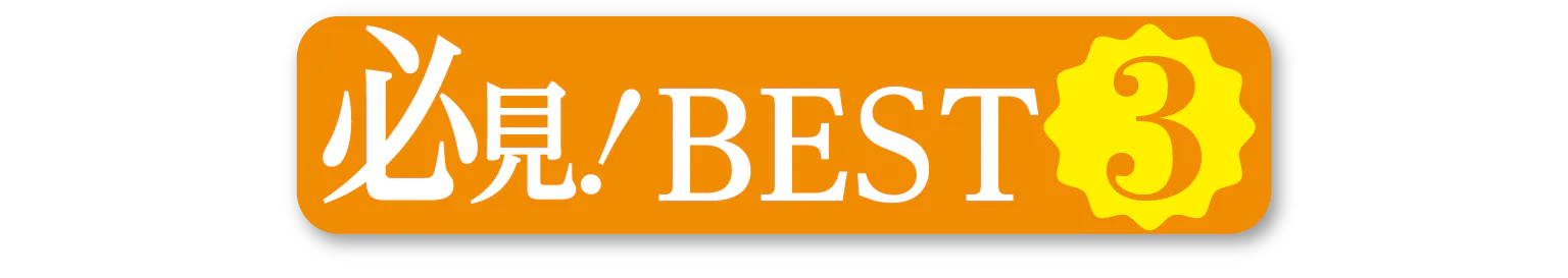 必見！BEST3