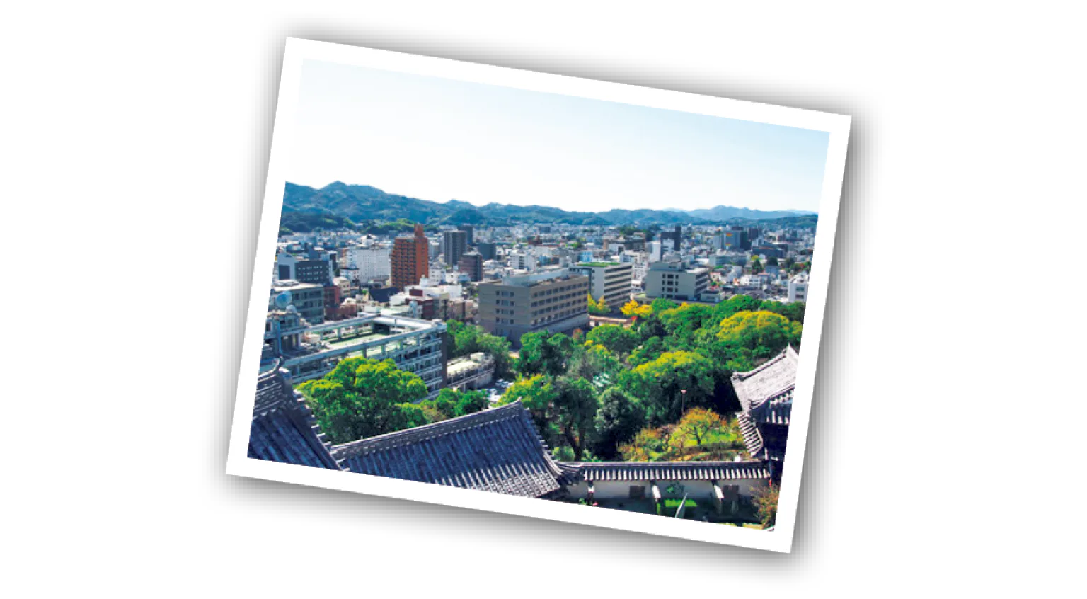 天守から市内を望む画像