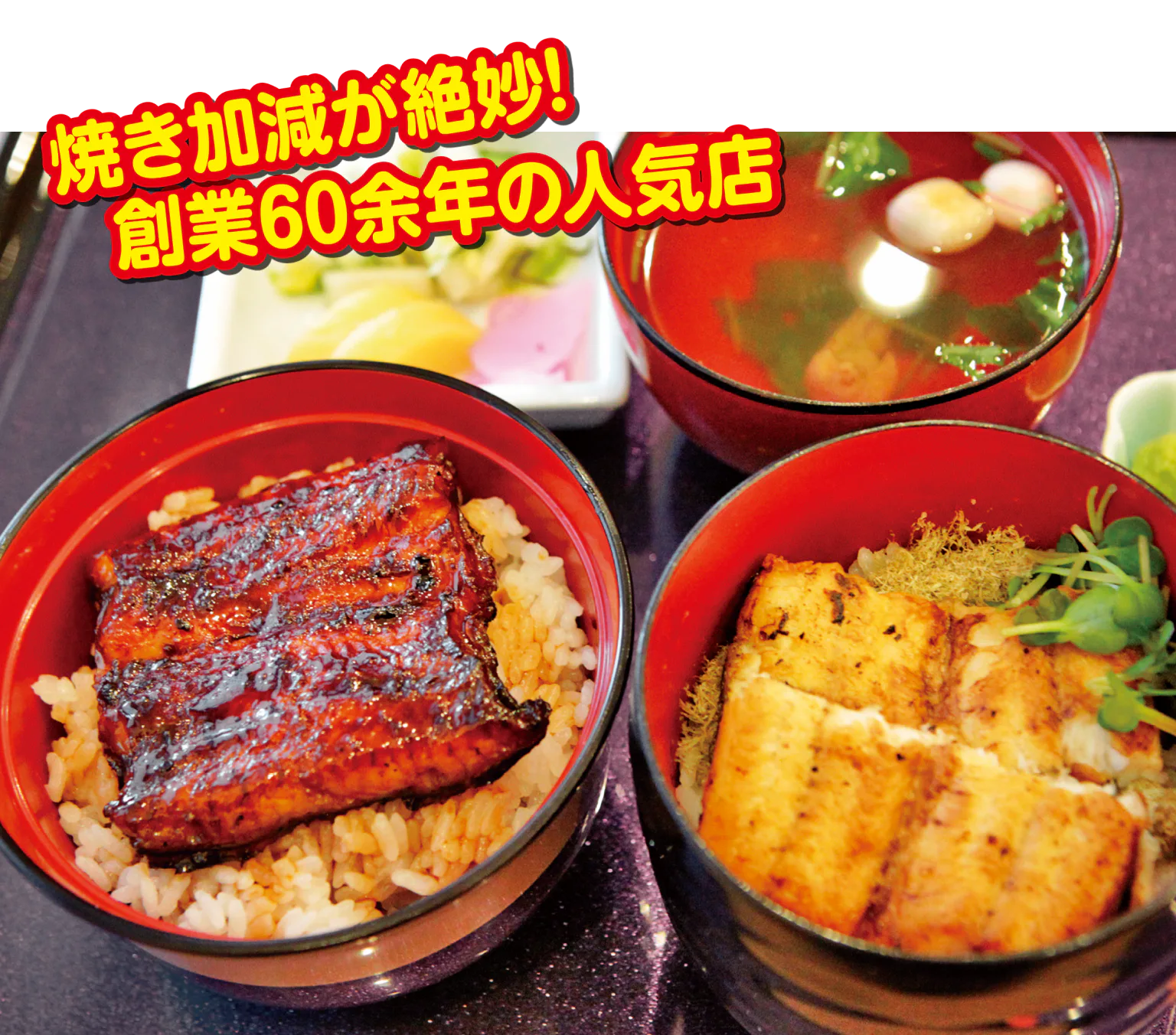 うなぎ専門の店 志ぶきの二色小丼 う巻きの画像