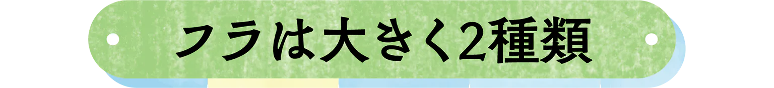 フラは大きく2種類の見出し