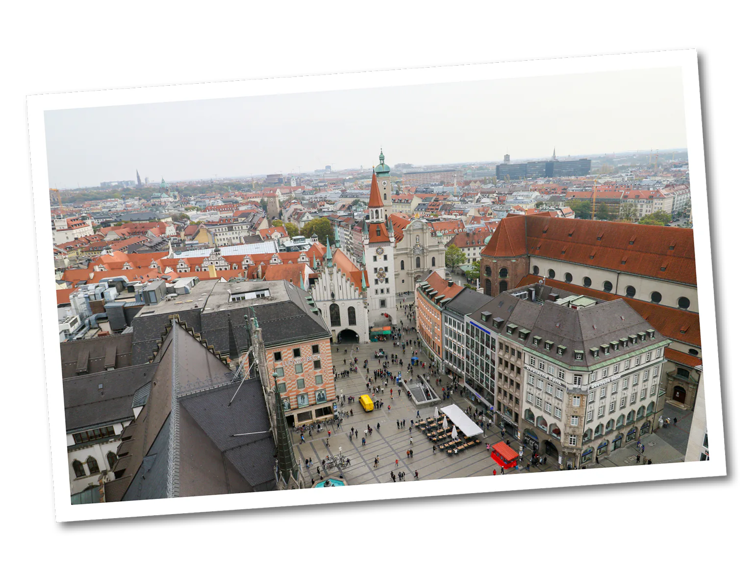 新市庁舎の展望台からの景色の画像