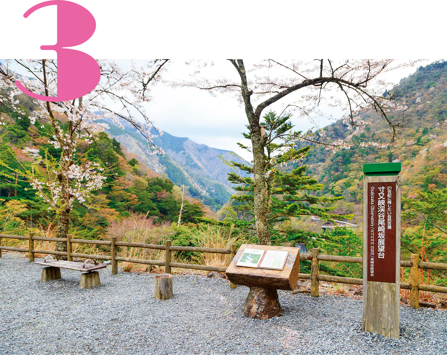 寸又峡渓谷 尾崎坂展望台の画像