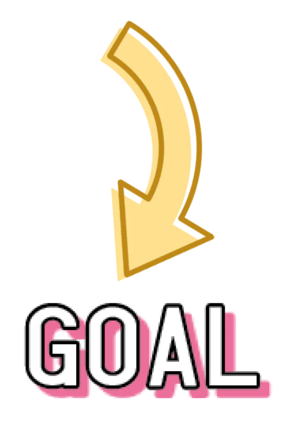 下矢印とGOALの画像