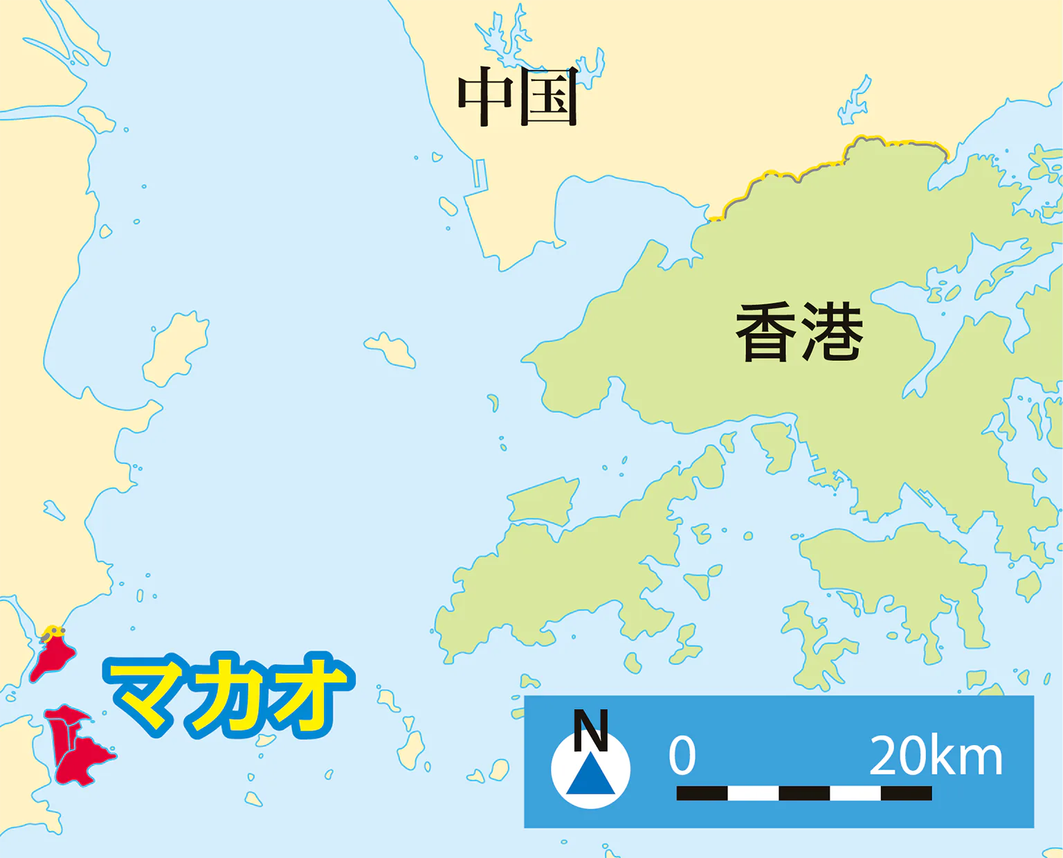 マカオの地図の画像