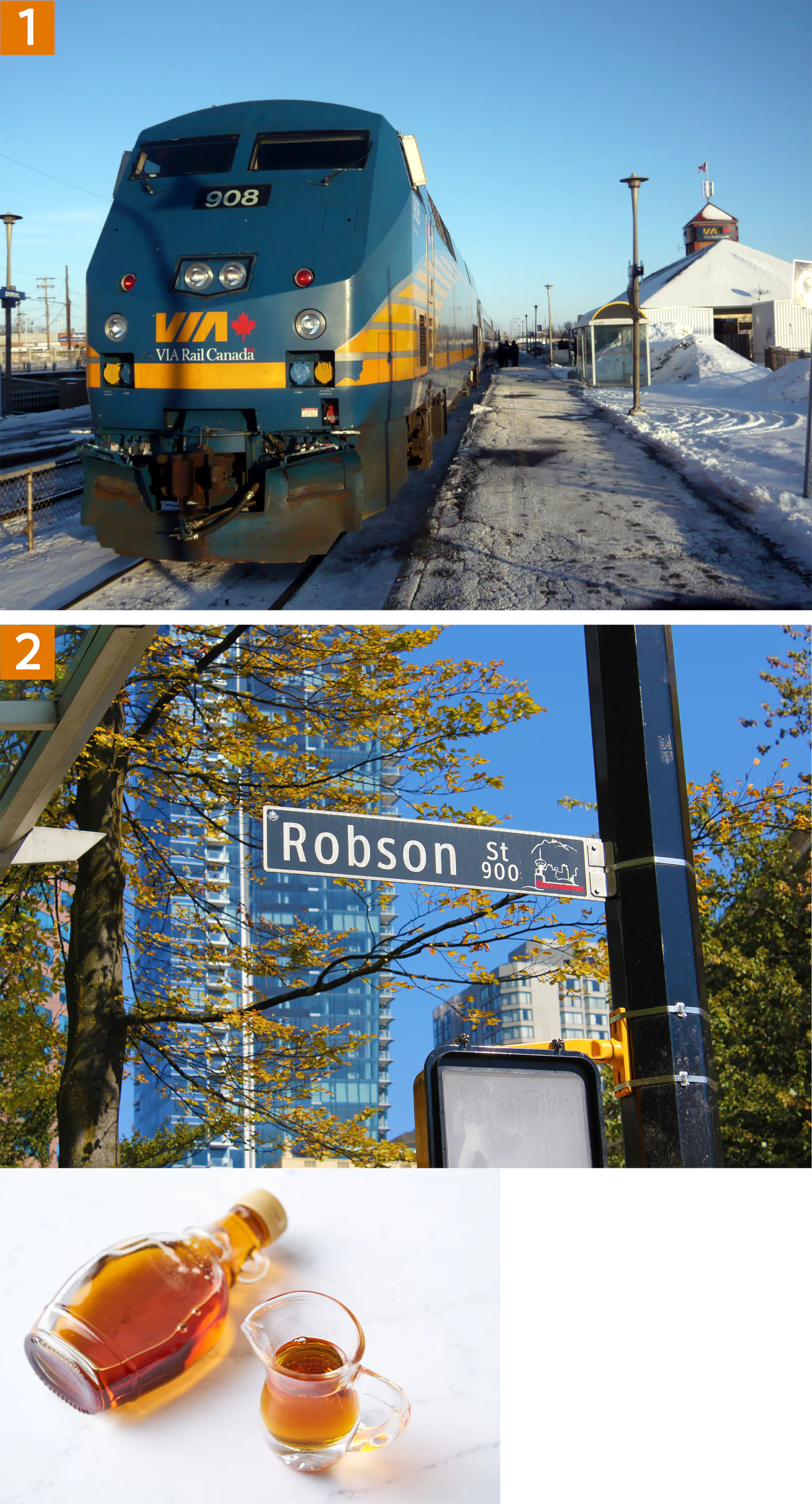 カナディアン号とロブソン通りの画像