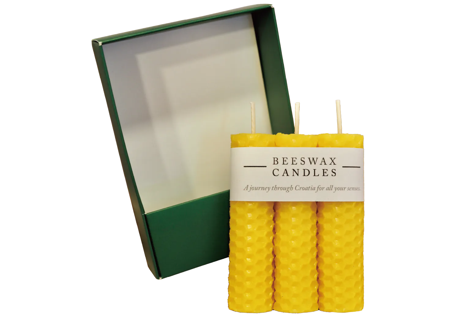 天然素材だけで作ったミツロウキャンドルの画像