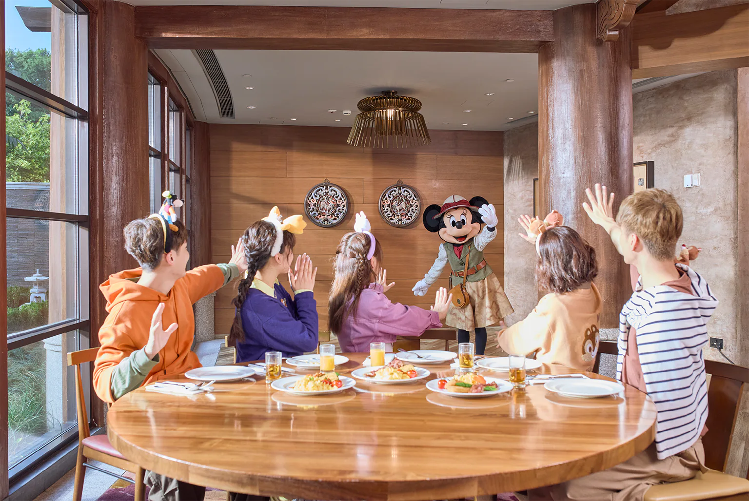 香港ディズニーリゾートの朝食の画像