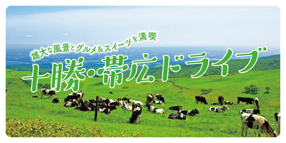 「十勝・帯広ドライブモデルコース」雄大な景色と、絶品バーガーやソフトクリームなどグルメ＆スイーツを満喫する旅へ！