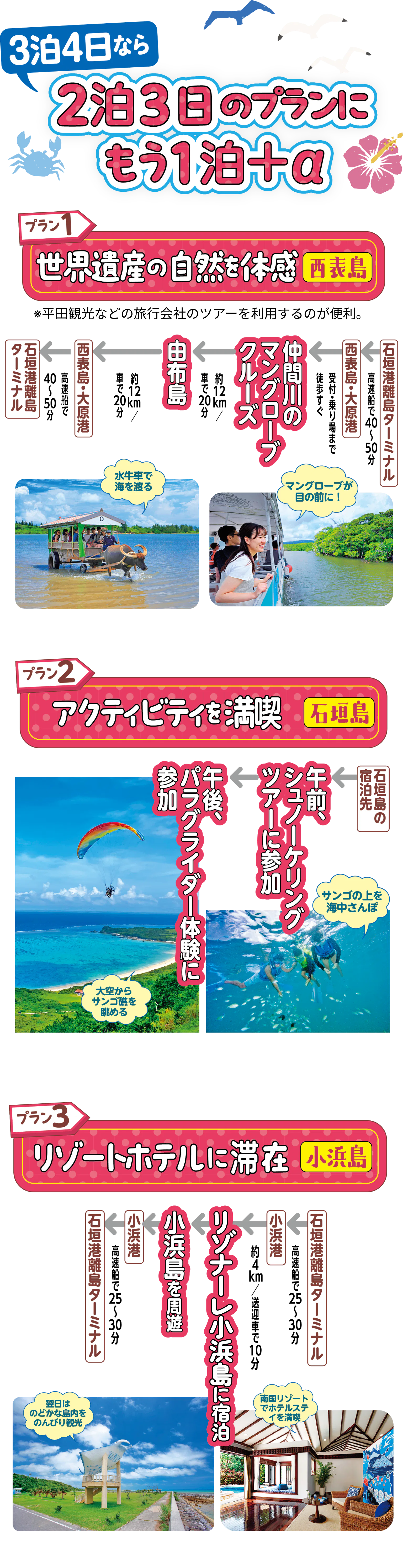 3泊4日プランのコース画像