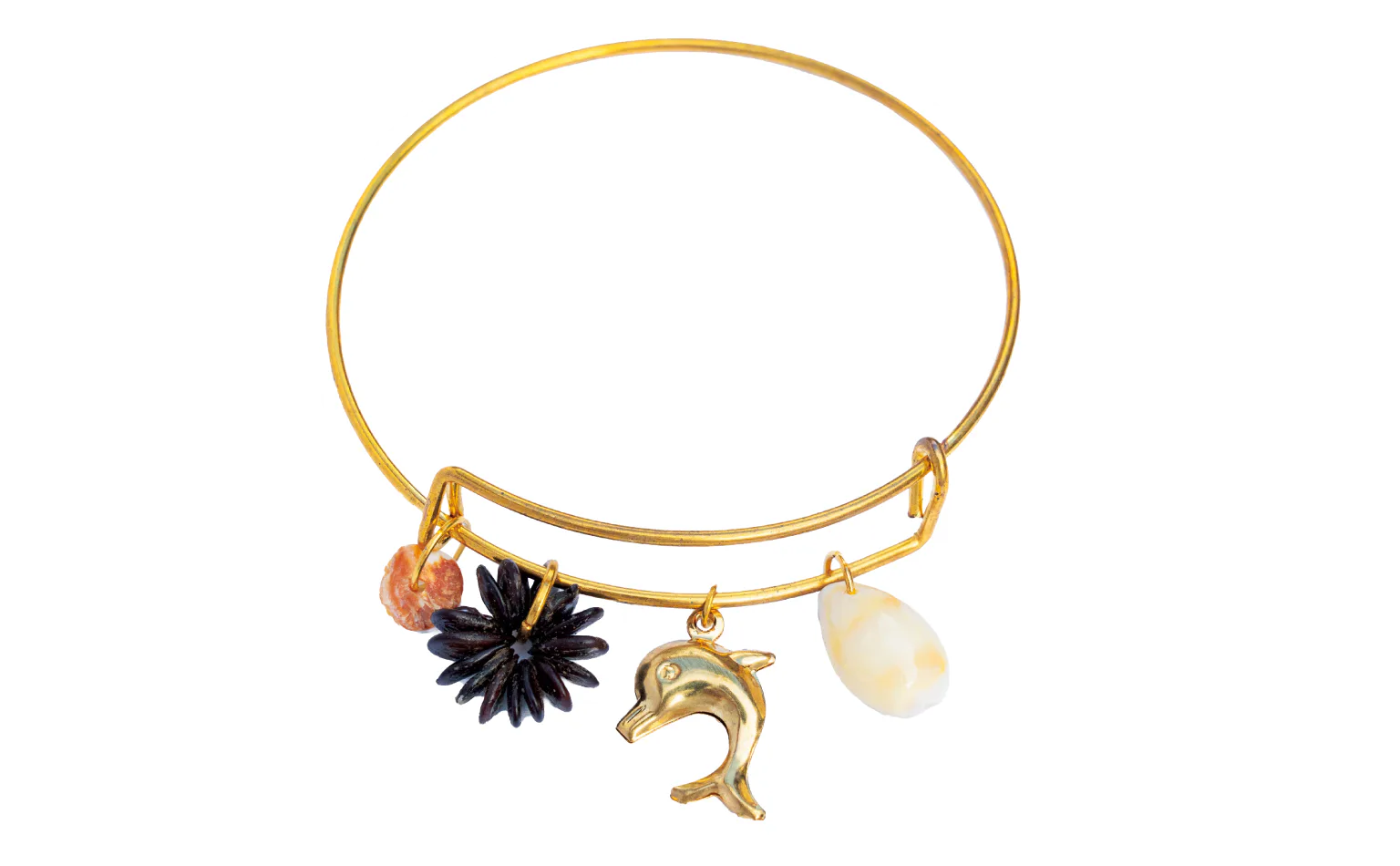 自然の素材を使った海モチーフのブレスレット$5の画像