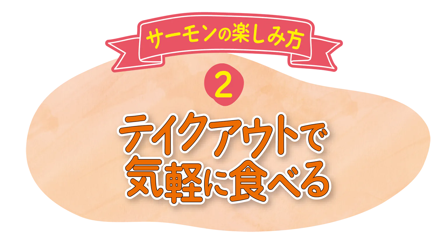 サーモンの楽しみ方②の見出し