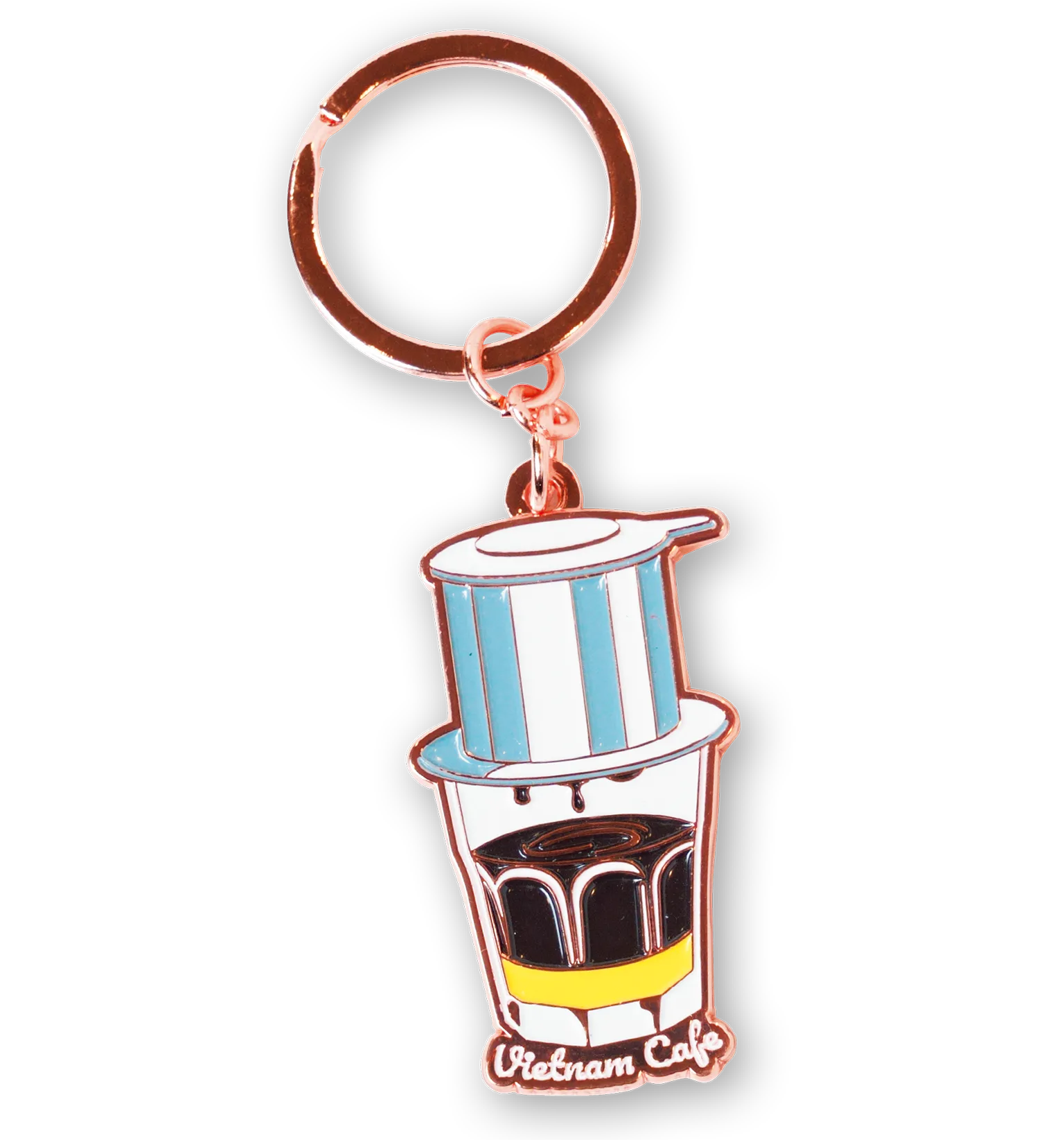 ベトナムコーヒーのキーホルダーの画像