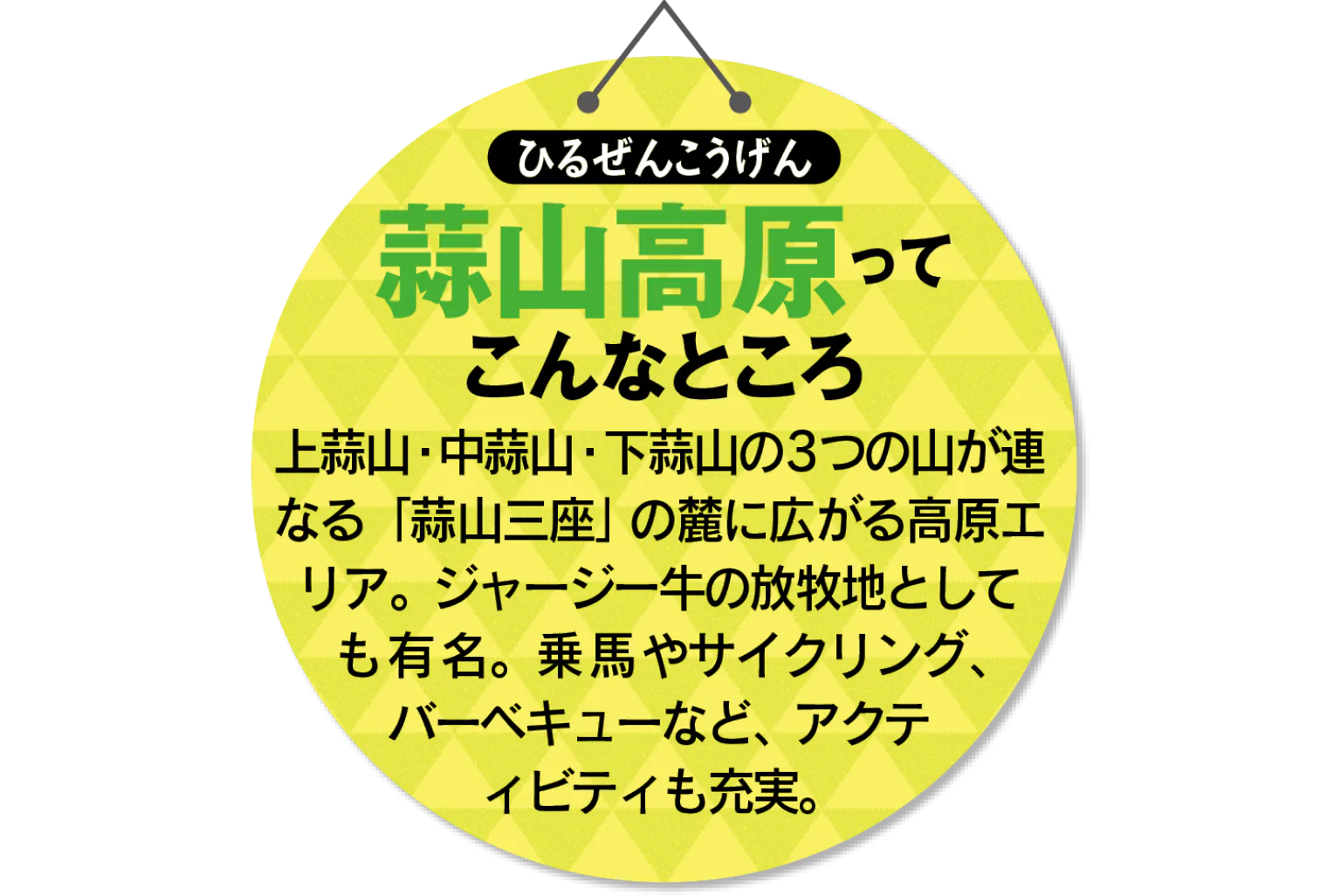 蒜山高原ってこんなところ