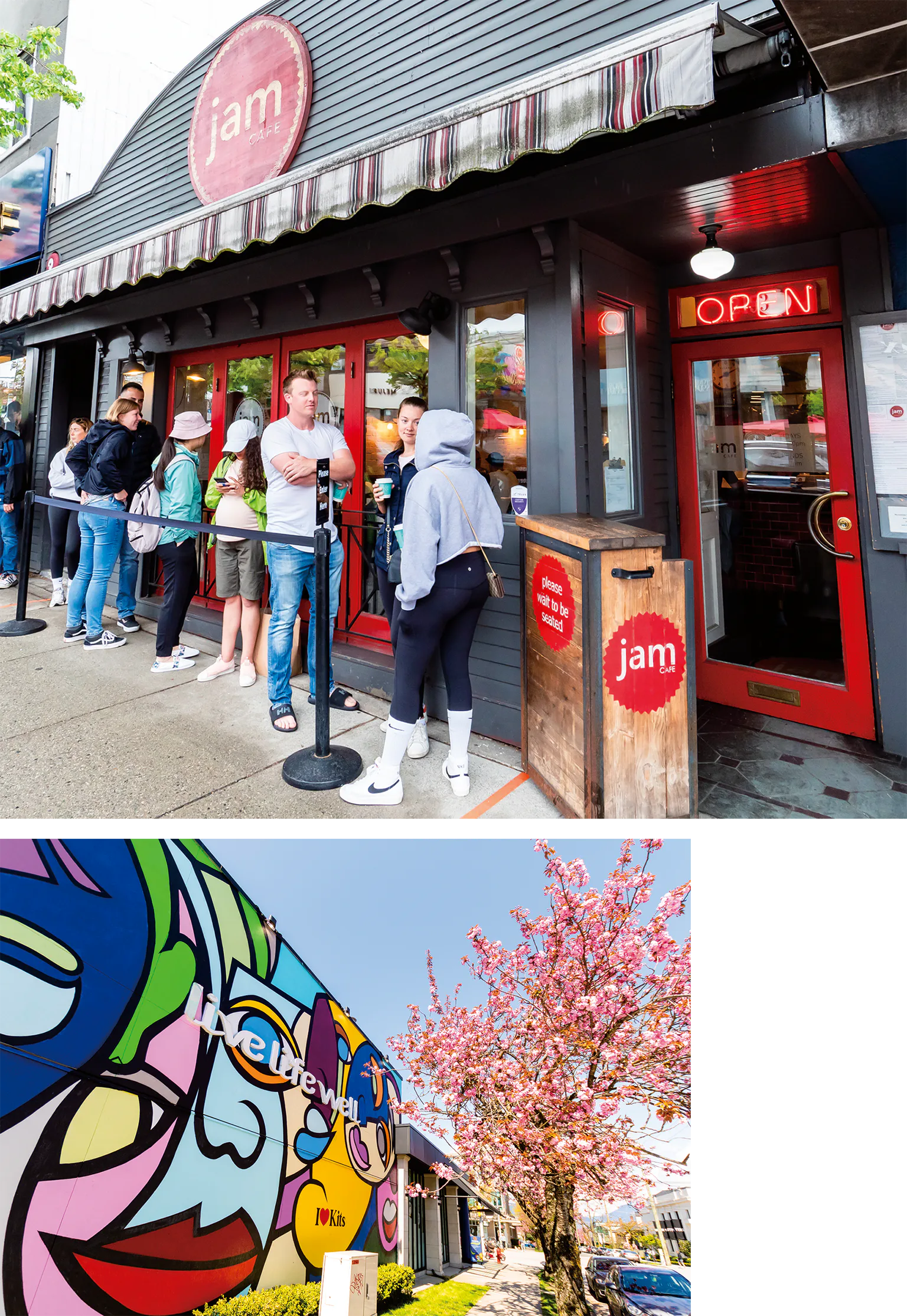 キツラノのお店と街並みの画像