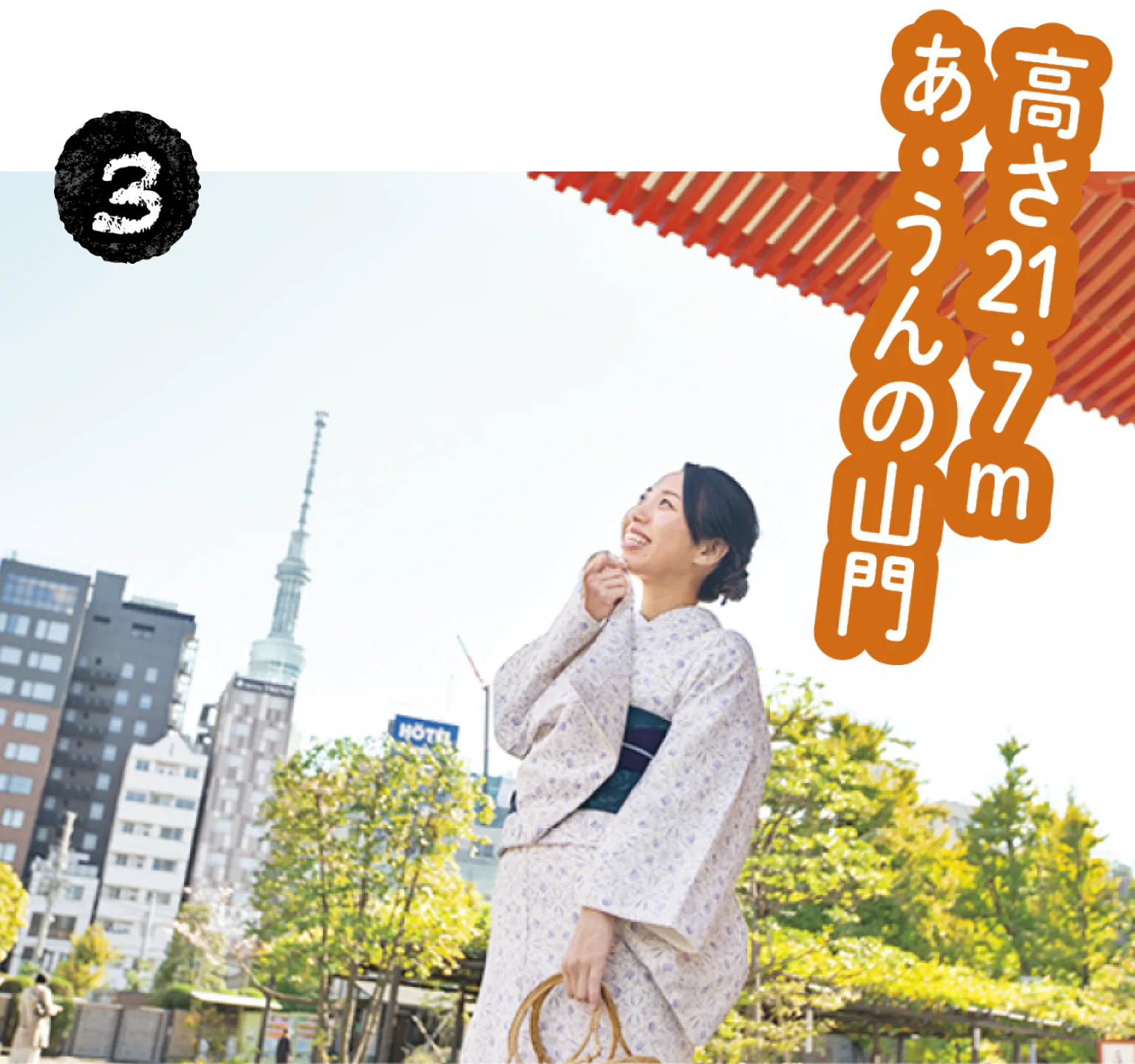 門の周辺は東京スカイツリー®の撮影スポットだの画像