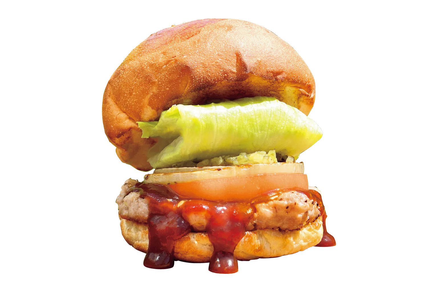 美瑛産もち豚のバーガーの画像