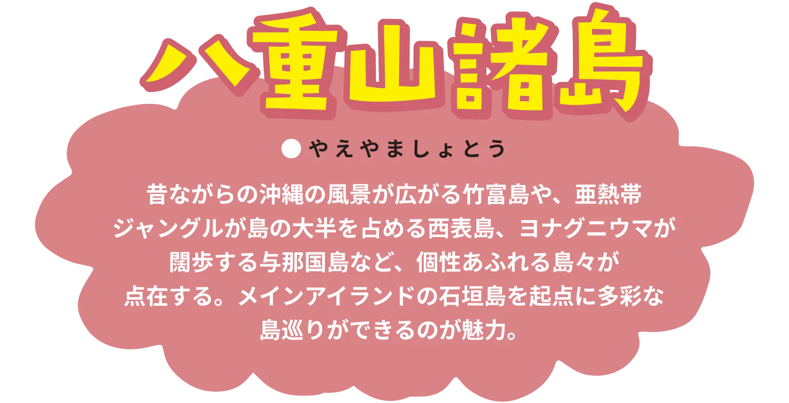 八重山諸島の紹介