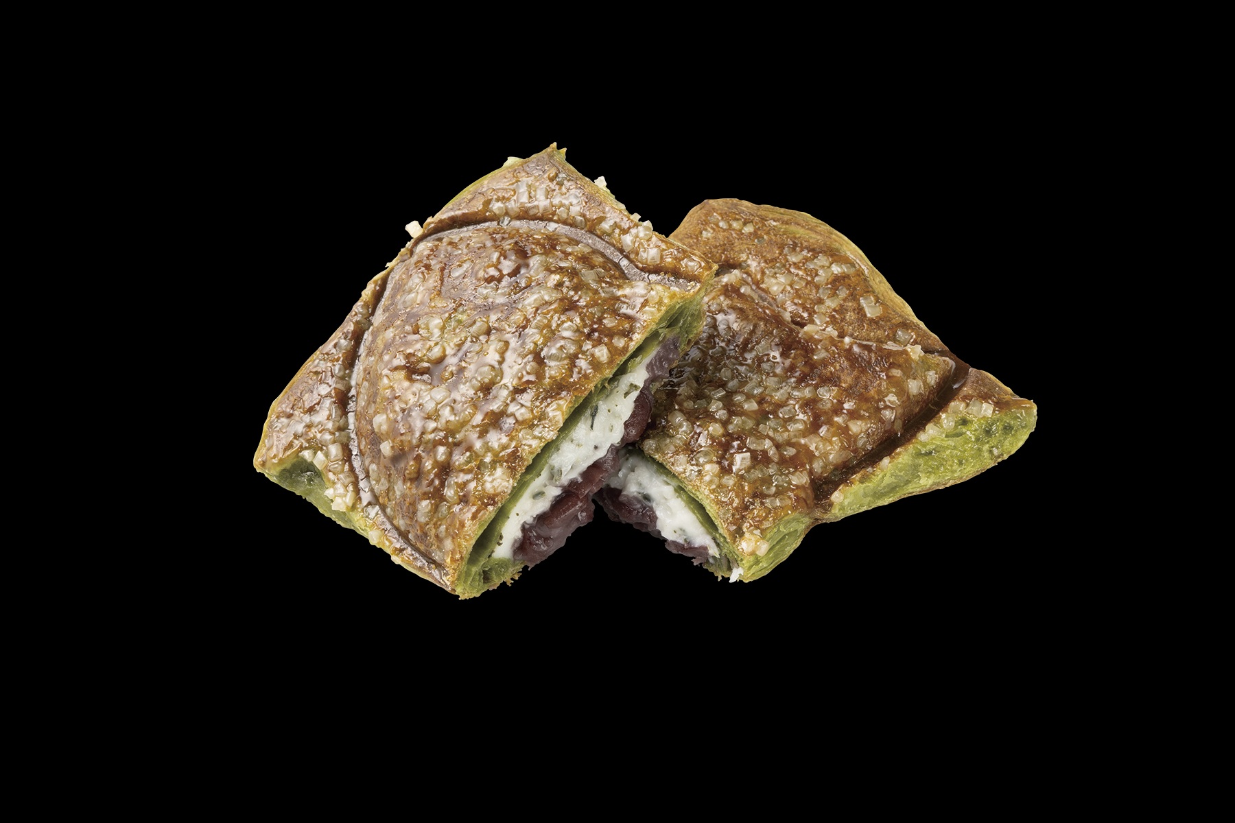 クロワッサンたい焼　濃い抹茶＆ミルク