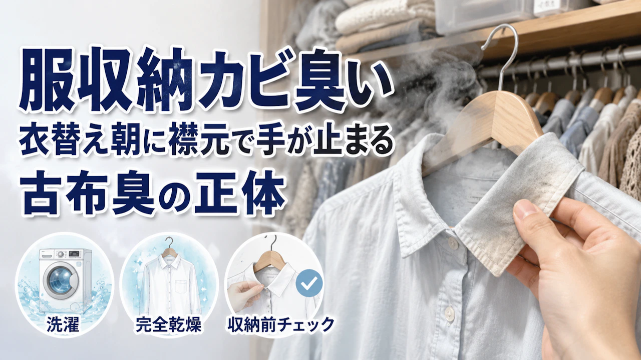 服収納カビ臭い衣替え朝に襟元で手が止まる古布臭の正体
